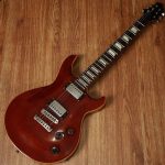 Cort M600 Black Red Flame Top