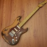 LTD by ESP GL-256 George Lynch Signature Distressed in 2 Tone Sunburst Tahun 2017 Made in Indonesia