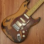 LTD by ESP GL-256 George Lynch Signature Distressed in 2 Tone Sunburst Tahun 2017 Made in Indonesia - Image 2