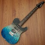 Soloking MT-1 Custom 22 HSS Quilt in Ocean Storm Double Wipeout