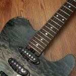Soloking MT-1 Custom 22 HSS Quilt in Ocean Storm Double Wipeout - Image 8