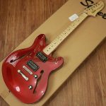 Squier Affinity Series Starcaster with Maple FB in Candy Apple Red