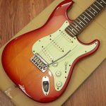 Squier Standard Series Stratocaster Cherry Sunburst Uprade Stainless Fret Edge - Image 2