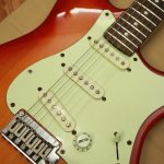 Squier Standard Series Stratocaster Cherry Sunburst Uprade Stainless Fret Edge - Image 10