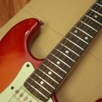Squier Standard Series Stratocaster Cherry Sunburst Uprade Stainless Fret Edge - Image 9