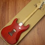 Squier Standard Series Stratocaster Cherry Sunburst Uprade Stainless Fret Edge - Image 7